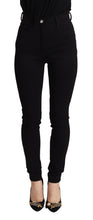Black High Waist Skinny Slim Fit Pants Dolce & Gabbana