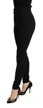 Black High Waist Skinny Slim Fit Pants Dolce & Gabbana