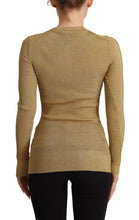 Gold Viscose Blend Buttons Cardigan Sweater Dolce & Gabbana