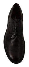 Purple Leather Oxford Wingtip Formal Shoes Dolce & Gabbana