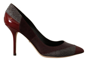 Multicolor Exotic Leather Heels Pumps Shoes Dolce & Gabbana