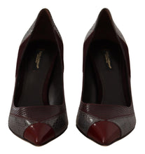 Multicolor Exotic Leather Heels Pumps Shoes Dolce & Gabbana