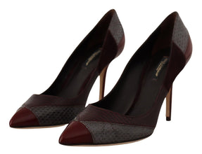 Multicolor Exotic Leather Heels Pumps Shoes Dolce & Gabbana