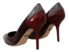 Multicolor Exotic Leather Heels Pumps Shoes Dolce & Gabbana