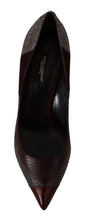 Multicolor Exotic Leather Heels Pumps Shoes Dolce & Gabbana
