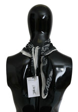 Dark Gray Wool Foulard Branded Scarf Costume National