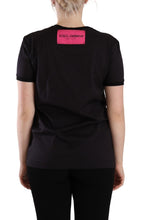 Black Logo Print Cotton Crew Neck Tee T-shirt Dolce & Gabbana