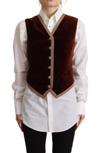 Bordeaux Velvet Cotton V-neck Sleeveless Vest Top Dolce & Gabbana