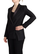 Black Long Sleeves Double Breasted Jacket Costume National
