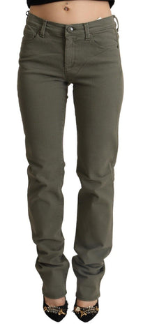 Gray Low Waist Cotton Skinny Denim Trouser Jeans Ermanno Scervino
