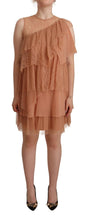 Pink Lace Sleeveless Mini Shift Layered Dress Liu Jo
