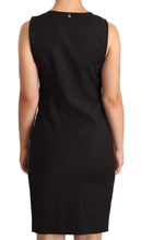 Black Cotton Blend Sleeveless Knee Length Sheath Dress Patrizia Pepe