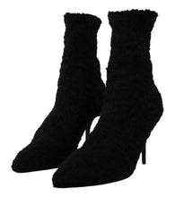 Black Stiletto Heels Mid Calf Women Boots Dolce & Gabbana
