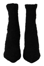 Black Stiletto Heels Mid Calf Women Boots Dolce & Gabbana