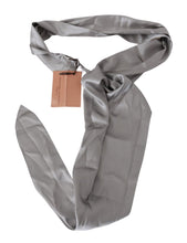 Metallic Silver Silk Neck Wrap Shawl Scarf Ermanno Scervino