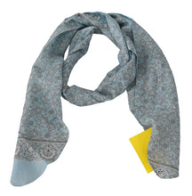 Light Blue Bandana Wrap Shawl Foulard Scarf Ermanno Scervino