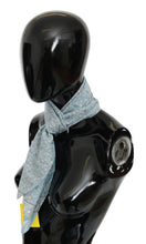 Light Blue Bandana Wrap Shawl Foulard Scarf Ermanno Scervino