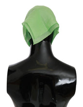 Apple Green Linen Square Foulard Head Wrap Scarf Versace