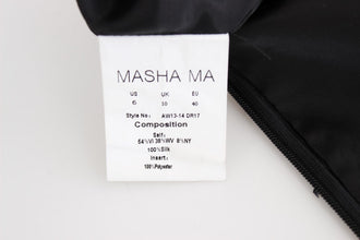 Black Strapless Embellished Pencil Dress Masha Ma