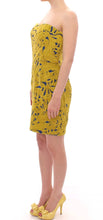 Blue Yellow Strapless Bubble Mini Shift Dress Sachin & Babi