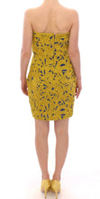 Blue Yellow Strapless Bubble Mini Shift Dress Sachin & Babi