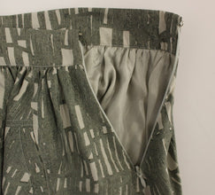 Gray Mini Short A-Line Skirt Comeforbreakfast