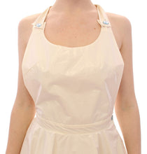 White Halterneck Knee Length Tea Dress Licia Florio