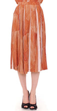 Brown Orange Below Knee Full Skirt Licia Florio