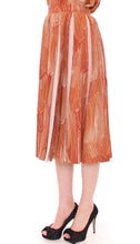 Brown Orange Below Knee Full Skirt Licia Florio