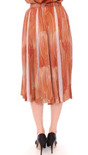 Brown Orange Below Knee Full Skirt Licia Florio