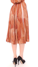 Brown Orange Below Knee Full Skirt Licia Florio