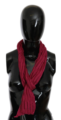 Bordeaux Neck Wrap Shawl Foulard Scarf John Galliano