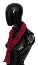 Bordeaux Neck Wrap Shawl Foulard Scarf John Galliano