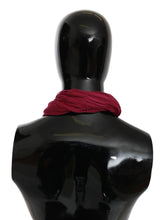 Bordeaux Neck Wrap Shawl Foulard Scarf John Galliano