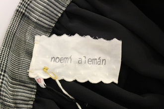 Gray Checkered Wool Shorts Skirt NOEMI ALEMÁN