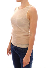 Beige Sleeveless Cotton Top Tank Blouse Dolce & Gabbana