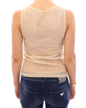 Beige Sleeveless Cotton Top Tank Blouse Dolce & Gabbana