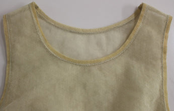 Beige Sleeveless Cotton Top Tank Blouse Dolce & Gabbana