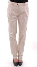 Beige Cotton Chinos Pants Dolce & Gabbana