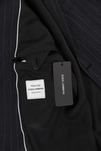 Gray Striped Slim Fit Wool Blazer Dolce & Gabbana