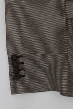 Brown Slim Fit Silk Two Button Blazer Dolce & Gabbana