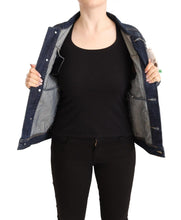 Dark Blue Button Down Long Sleeves Denim Jacket Master Coat