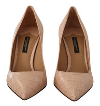Beige Nude Leather BELLUCCI Heels Pumps Shoes Dolce & Gabbana