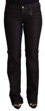 Black Cotton Low Waist Skinny Jeans Costume National