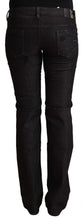 Black Cotton Low Waist Skinny Jeans Costume National