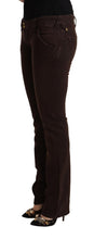 Brown Cotton Stretch Low Waist Slim Fit Denim Jeans CYCLE