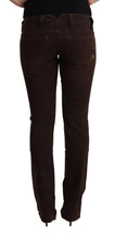 Brown Cotton Stretch Low Waist Slim Fit Denim Jeans CYCLE