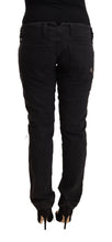 Black Cotton Distressed Low Waist Slim Fit Denim Jeans CYCLE