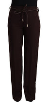 Black High Waist Straight Formal Pants Patrizia Pepe