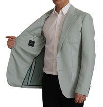 Light Green Cashmere Silk Blazer Dolce & Gabbana
